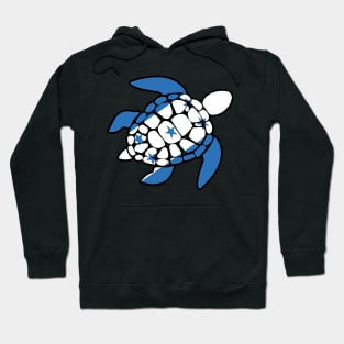 Sea Turtle Honduras Flag Plastic Free Save The Sea Colorful Turtles Caribbean Hoodie